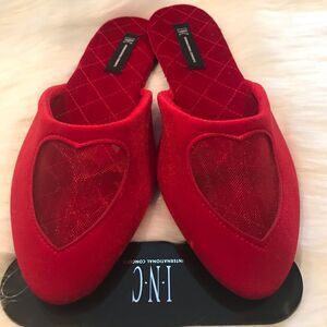 INC Mesh Heart Slippers